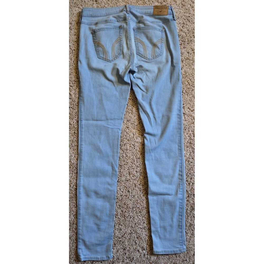 MINT! Hollister Women's 7R 30x28 Low Rise Super Skinny Light Wash - Picture 3 of 4